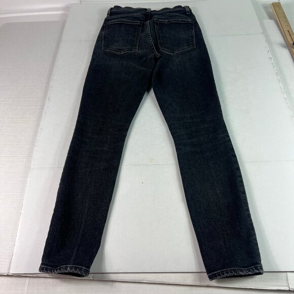 AGOLDE Jean Women 25x27* Pinch Waist High Rise Skinny Black Stretch Denim Tag 25 - Picture 9 of 16